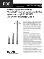 Ultrasil Polymer Housed Varistar Type U4 Surge Arrester For Systems Through 275 KV Iec 20 Ka Line Discharge Class 4 Catalog Ca235024en