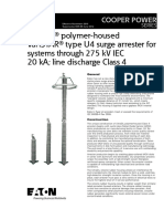 Ultrasil Polymer Housed Varistar Type U4 Surge Arrester For Systems Through 275 KV Iec 20 Ka Line Discharge Class 4 Catalog Ca235024en