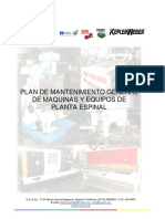 Plan de Mantenimiento Invein Espinal