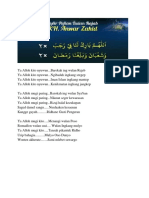 Doa Rajab Kh. Anwar Zahid