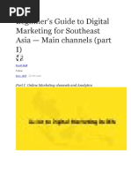 Beginner's Guide To Digital Marketing For Southeast Asia - Main Channels (Part I)