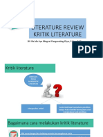Literature Review - Kritik Literature