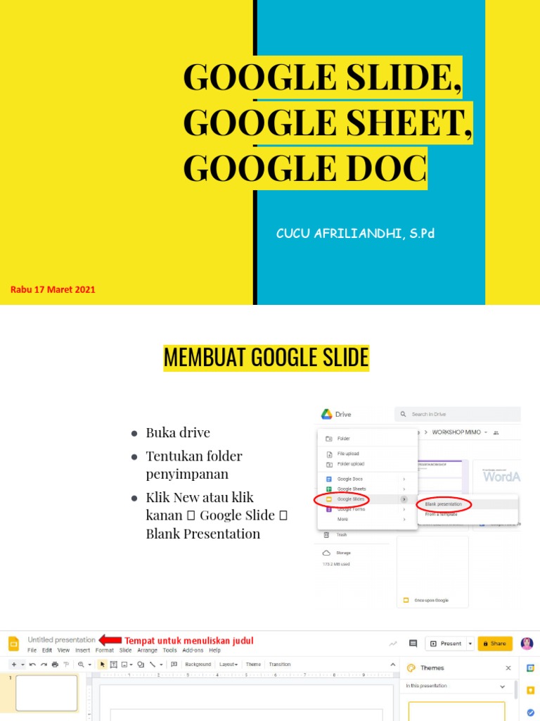 Panduan Membuat Google Docs, Sheets, Slides | PDF