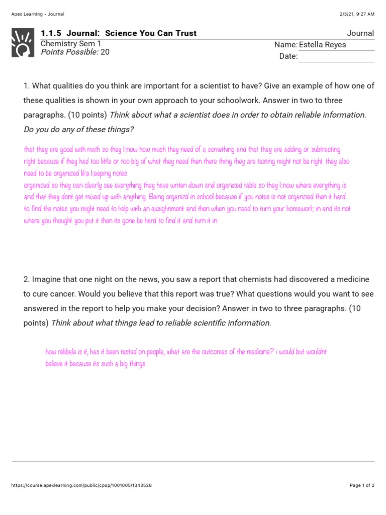 1.1.5 Journal | PDF | Science | Science And Technology