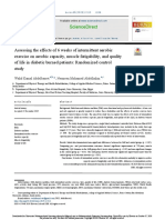 Assessing The Effects of 6 Weeks of Intermittent Aerobic Exercise On Aerobic Capacity, Muscle Fatigability, and Quality of Life in Diabetic Burned Patients: Randomized Control Study