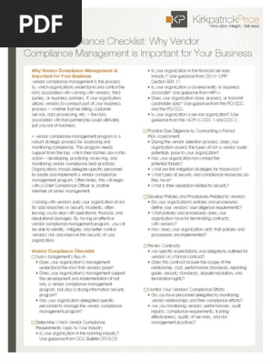 Vendor Compliance Checklist Why Vendor Compliance Management is Important for Your