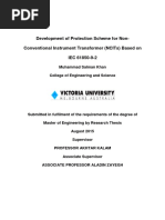 Development of Protection Scheme For NCITs Based On IEC 61850-9-2 - MSc. Thesis Victoria Univ. Australia