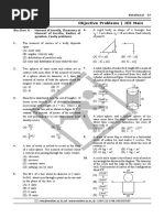 Exercise - 1 Objective Problems - JEE Main: Section A