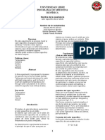 Informe, Biofísica Calor ESP.