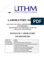 Laboratory Sheet Techeometry