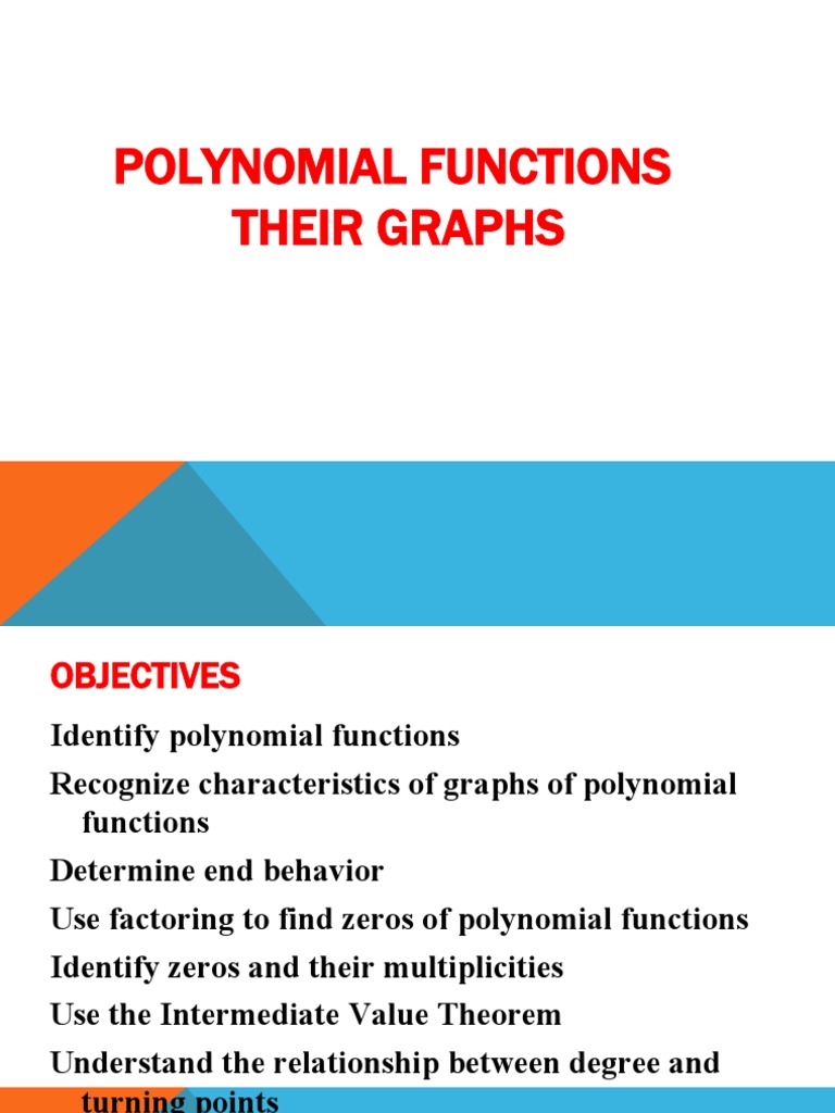 Graphing Polynomial Functions Guide | PDF | Polynomial | Zero Of A Function