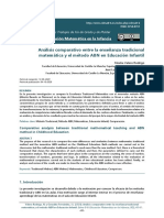 Análisis Comparativo Entre La Enseñanza Tradicional Matemática y El Método ABN en Educación Infantil