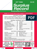 JULY 2021 Surplus Record Machinery & Equipment Directory