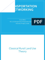 TRANSPORTATION NETWORKING AND VON THÜNEN'S RURAL LAND USE MODEL