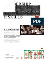 Leadership AND Interpersona L Skills