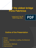 History of The Oldest Bridge Pons Fabricius: Luong (Lou) H. Tran, PE WSDOT Bridge Office