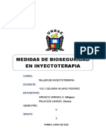 Medidas de Bioseguridad en Inyectoterapia (Orosco V., Palacios)