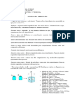 Estudo Dirigido de Aprendizado Liquidos Corporais