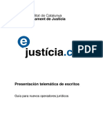 manual abogados procuradores presentación telemática de Escritos Cataluña