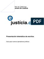 Manual Abogados Procuradores Presentación Telemática de Escritos Cataluña