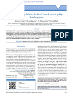 A Rare Etiology Behind Isolated Lateral Rectus Palsy: Scrub Typhus