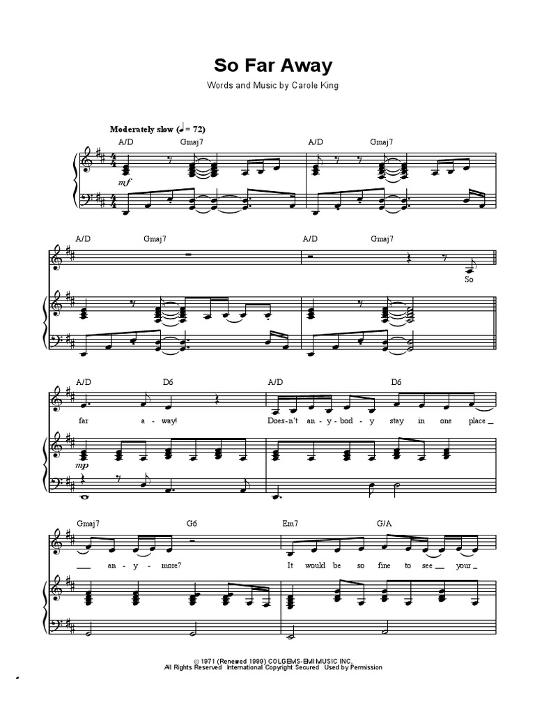 So Far Away | PDF