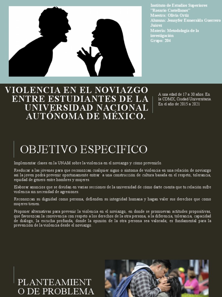 Violencia en el Noviazgo Universitario UNAM | PDF | Violencia ...