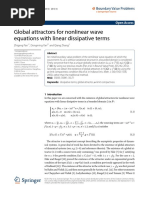 Global Attractors For Nonlinear Wave Equations With Linear Dissipative Terms