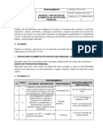 PR-ST-08 Procedimiento Entrega y Reposición de EPP V02