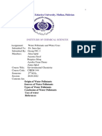 Assignment Water Pollution