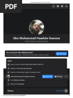 Abu Muhammad Haashim Kamena - Facebook