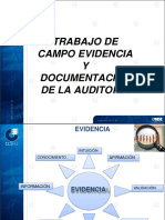 Trabajo de campo y documentación de evidencias en auditoría