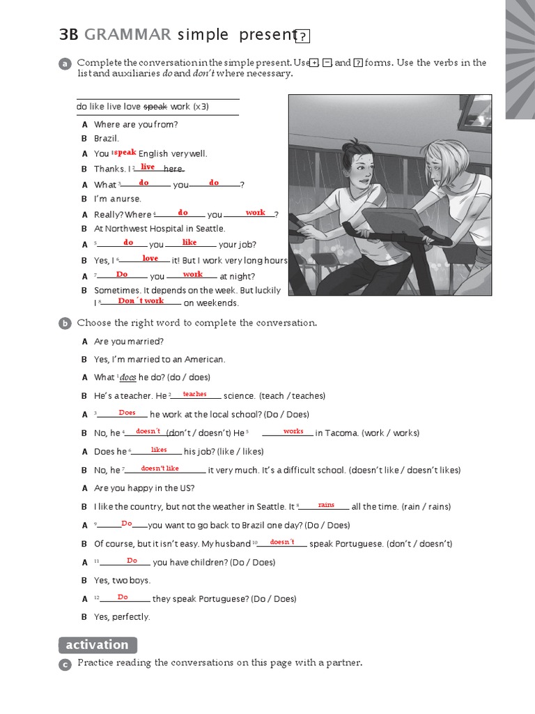 Grammar Simple Present Questions | PDF