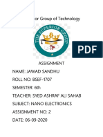 Nano Electronics Assignment 2