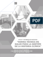 Norma Tecnica de Salud Historias Clinicas