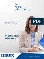Malla Brochure Maestria 2021 Talento Humano Online