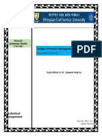 Advanced Research Solution For Individual Assignment Done by Endeshaw Yibelta