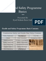 Health and Safety Programme Basics