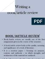 Artcile or Book Review Guideline