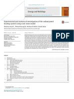Experimental and Numerical Investigation of The Radiant Panel Heating System Using Scale Room Model