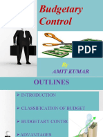 Budgetary Control: Amit Kumar