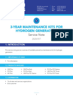 3-Year Maintenance Kits For Hydrogen Generators 2020-017