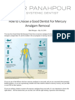 How To Choose A Good Dentist For Mercury Amalgam Removal