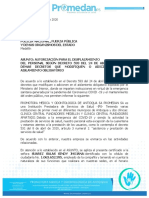 Autorización desplazamiento personal salud Medellín decreto COVID
