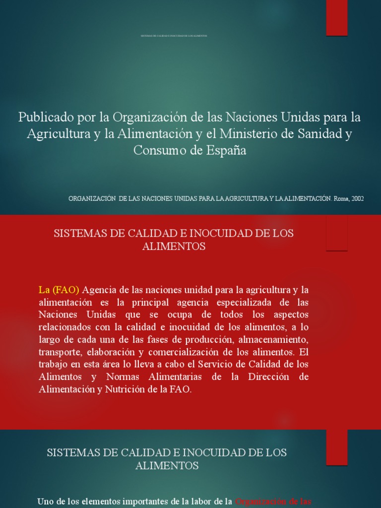 Sistemas de Calidad e Inocuidad de Los Alimentos | PDF | Análisis de ...