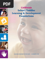 Infant/Toddler Learning Development Foundations (California Dept. of ED)