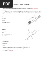 Chapter 6 - Work and Energy: Application of Work-Energy Method: Constant Forces (Problem