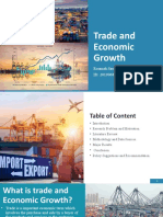 Trade and Economic Growth: Rosmah Sesu ID: 20190687