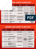 Agenda Hari Jum’at 28 Mei 2021