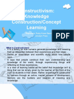 Constructivism: Knowledge Construction/Concept Learning: Reporters: Ruby Anne Garcia Jonalyn Frias